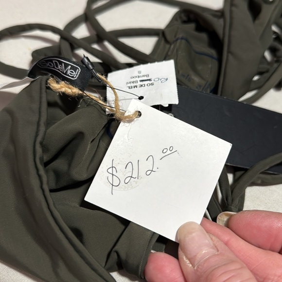So De Mel NWT Rio Bikini Set in Olive Green S/M - Picture 16 of 16